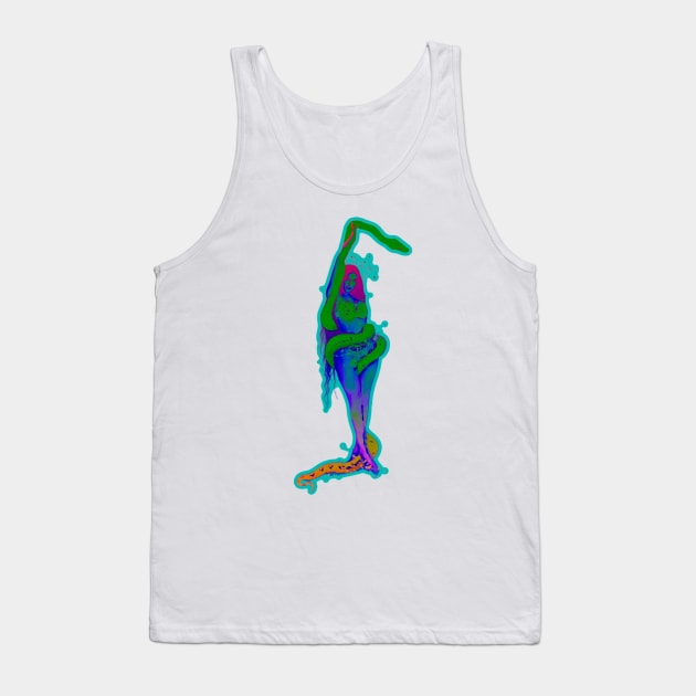 SERPENT QUEEN GREEN Tank Top by BoneArtPetite